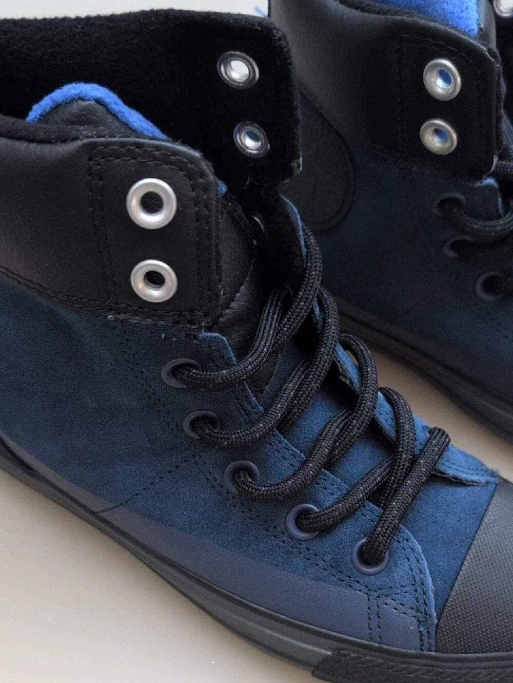Converse Kids High Top Sneakers in Navy and Black